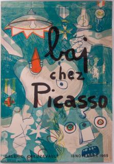 Appraisal: Picasso Baj Chez Picasso Gallery Poster Vintage Galerie Creuzevault Picasso