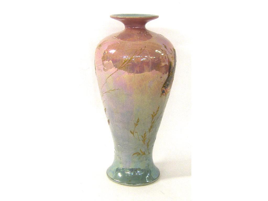 Appraisal: Shelley lustre baluster vase by Walter Slater decorated in low