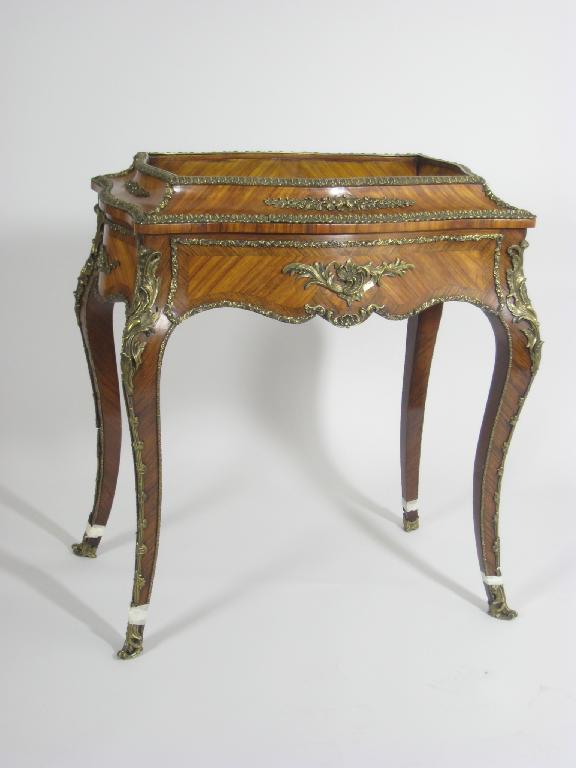 Appraisal: A Napoleon III Kingwood Jardiniere Stand with ormolu mounts to