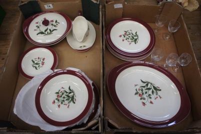 Appraisal: A collection of Pottery to include Wedgwood Mayfield Part Dinner