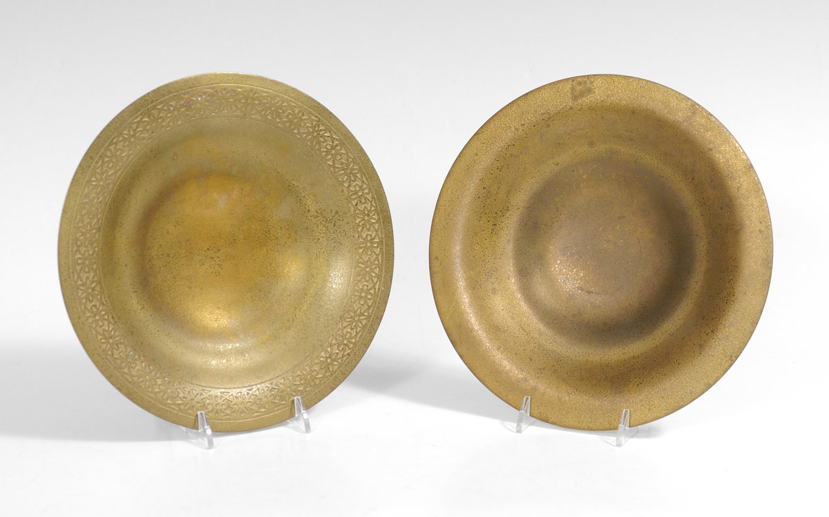 Appraisal: TIFFANY STUDIOS GILT BRONZE BOWLS pieces total to include Marked