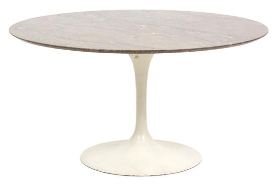 Appraisal: Sale Lot Eero Saarinen Finnish - Tulip table marble and