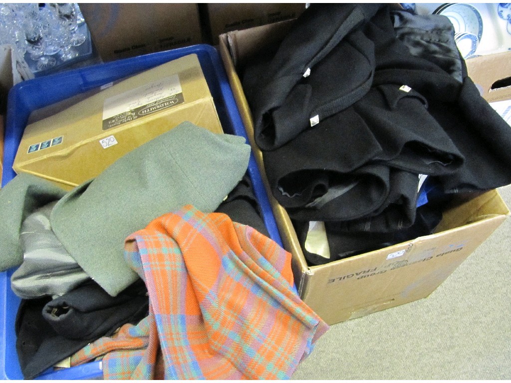 Appraisal: Lot comprising two boxes of assorted highland dress attire and