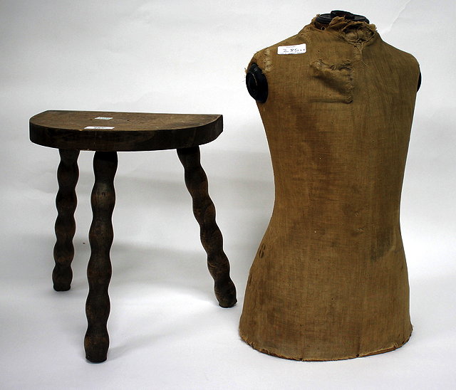 Appraisal: AN EARLY TH CENTURY MANNEQUIN cm in height together with