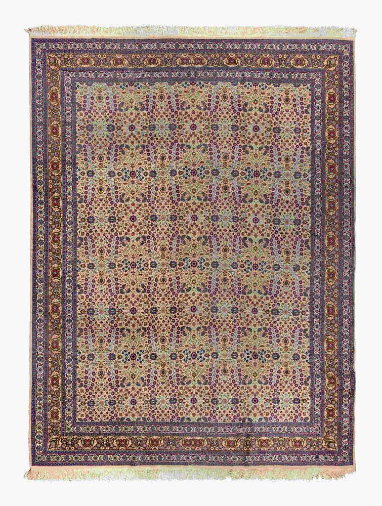 Appraisal: A Hereke Wool Rug A Hereke Wool Rug Second Half