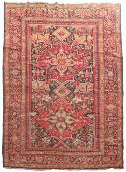 Appraisal: Karabagh long rug south caucasus probably armenian dated ft x