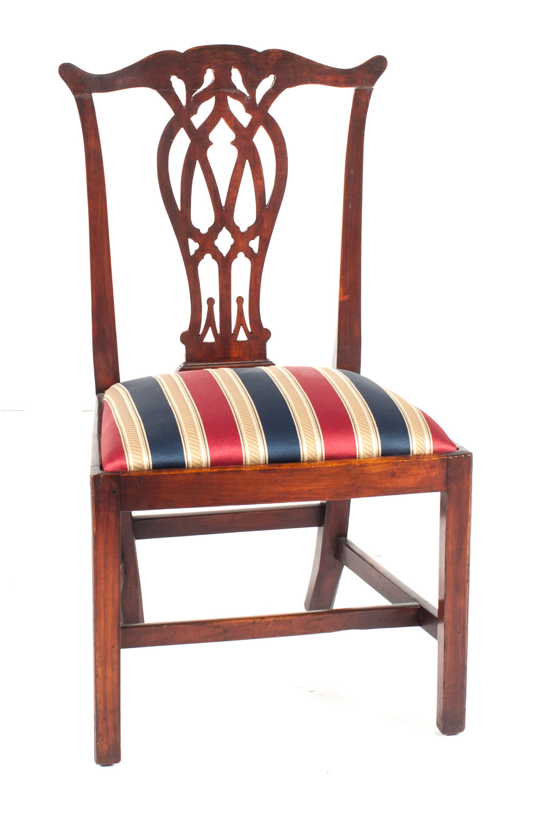 Appraisal: George III Chippendale style cherrywood side chair late th century