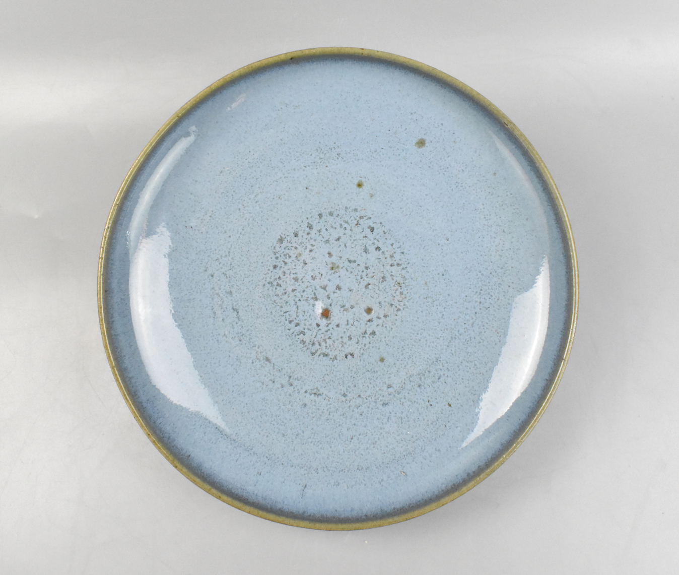 Appraisal: A Chinese jun glazed charger dating from the Qing dynasty