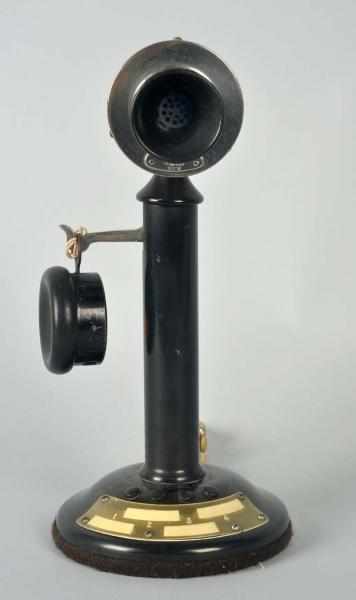 Appraisal: Western Electric -Station Intercom Stick Phone Circa Black brass nickel