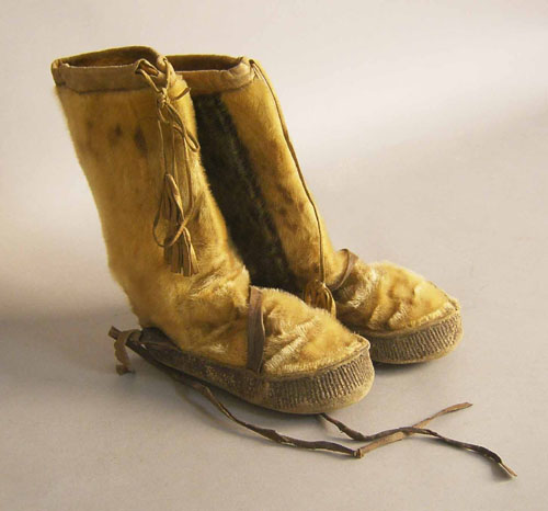 Appraisal: Pair of Northwest coast boots