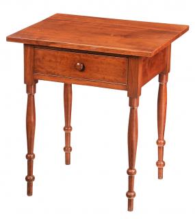 Appraisal: Southern Federal Cherry One Drawer Table Tennessee or Kentucky th