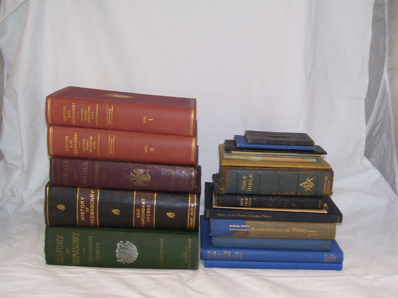 Appraisal: Masonic Book Lot Includes History of Freemasonry Concordant Orders History