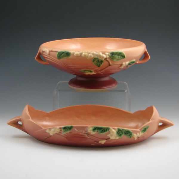 Appraisal: Two Roseville Snowberry console bowls including a FB- '' and