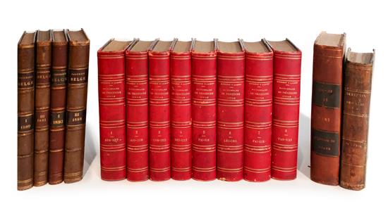 Appraisal: Sale Lot A Group of Leather Bound Books comprising of