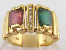 Appraisal: A yellow metal tests carat gold stone set ring