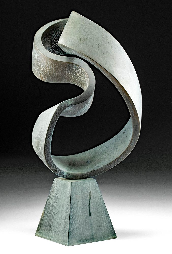 Appraisal: Grett Friedman Copper Sculpture - Mobius Strip Grett Friedman American