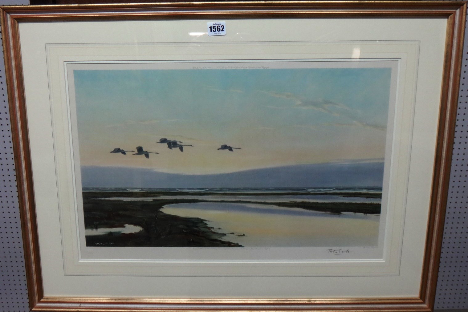 Appraisal: Sir Peter Markham Scott - High tide and wild swans