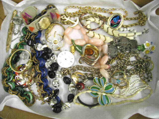 Appraisal: Large Lot of Estate Costume Jewelry beads bracelets necklaces brooches