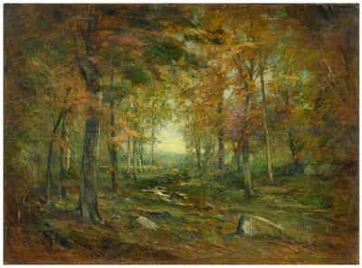 Appraisal: Roswell Morse Shurtleff painting New Hampshire - wooded landscape title