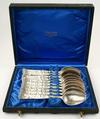 Appraisal: DESSERT SPOONS - Boxed set of ten Tiffany Co sterling