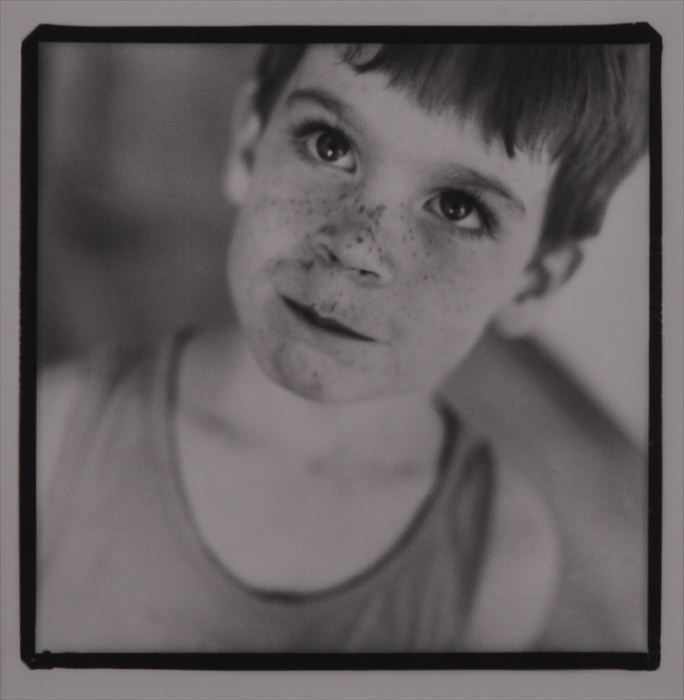 Appraisal: BRUCE CRATSLEY - FRECKLE-FACE BOY Gelatin silver print x in