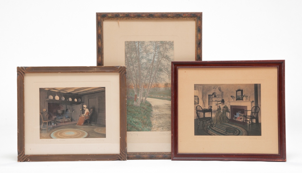 Appraisal: THREE WALLACE NUTTING PRINTS American first quarter th century Two