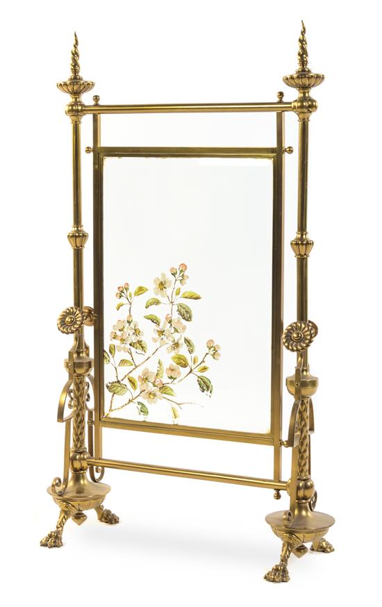 Appraisal: Sale Lot An Aesthetic Movement Gilt Metal and Beveled Glass