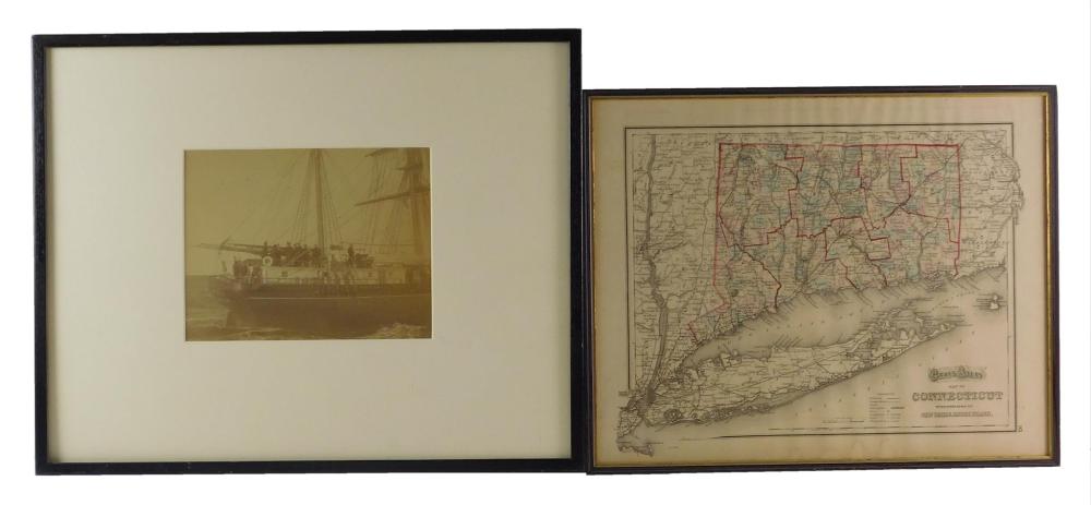 Appraisal: EPHEMERA th C New England two pieces including Gray's Atlas