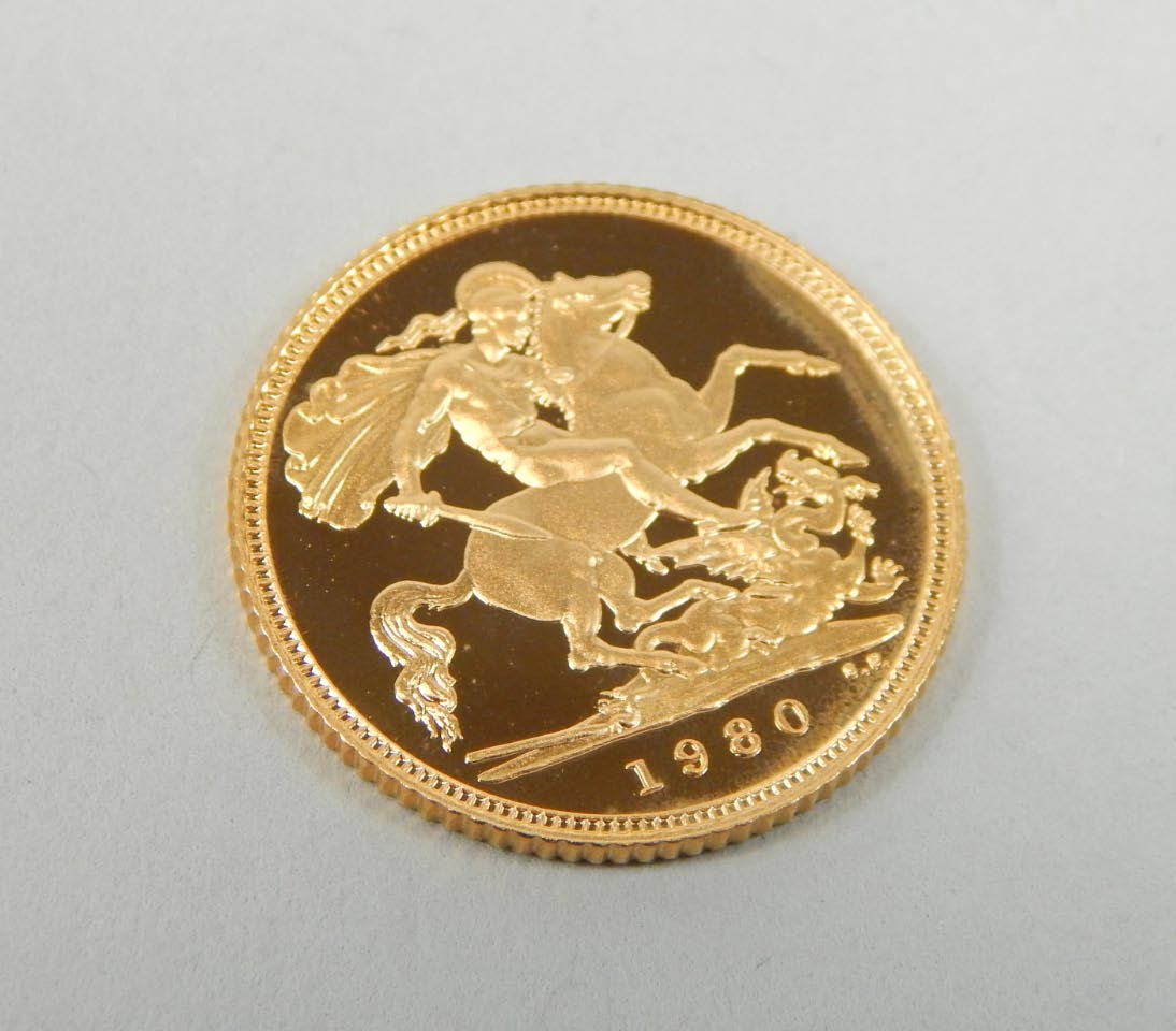 Appraisal: A Queen Elizabeth II gold proof half sovereign cased