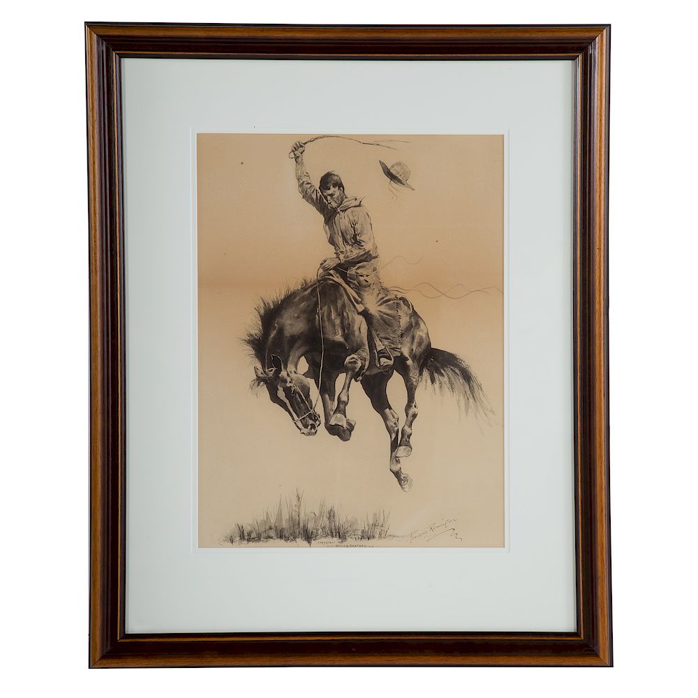 Appraisal: Frederic Remington A Running Bucker Frederic Sackler Remington American -