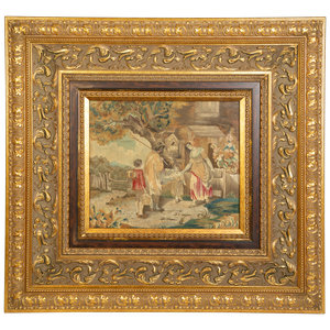 Appraisal: A Pair of Continental Needlework Pictures Early th Century each