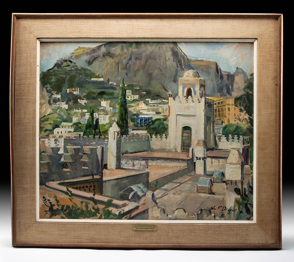 Appraisal: Award Winning Draper Painting - Capri Italy - William Draper