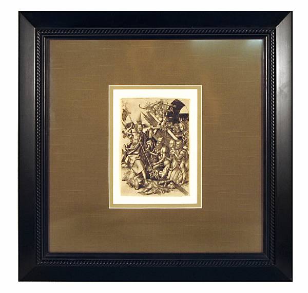 Appraisal: After Martin Schongauer Christ in Limbo Engraving framed x in