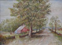 Appraisal: L Gray American early th Century Country Roads Oil on