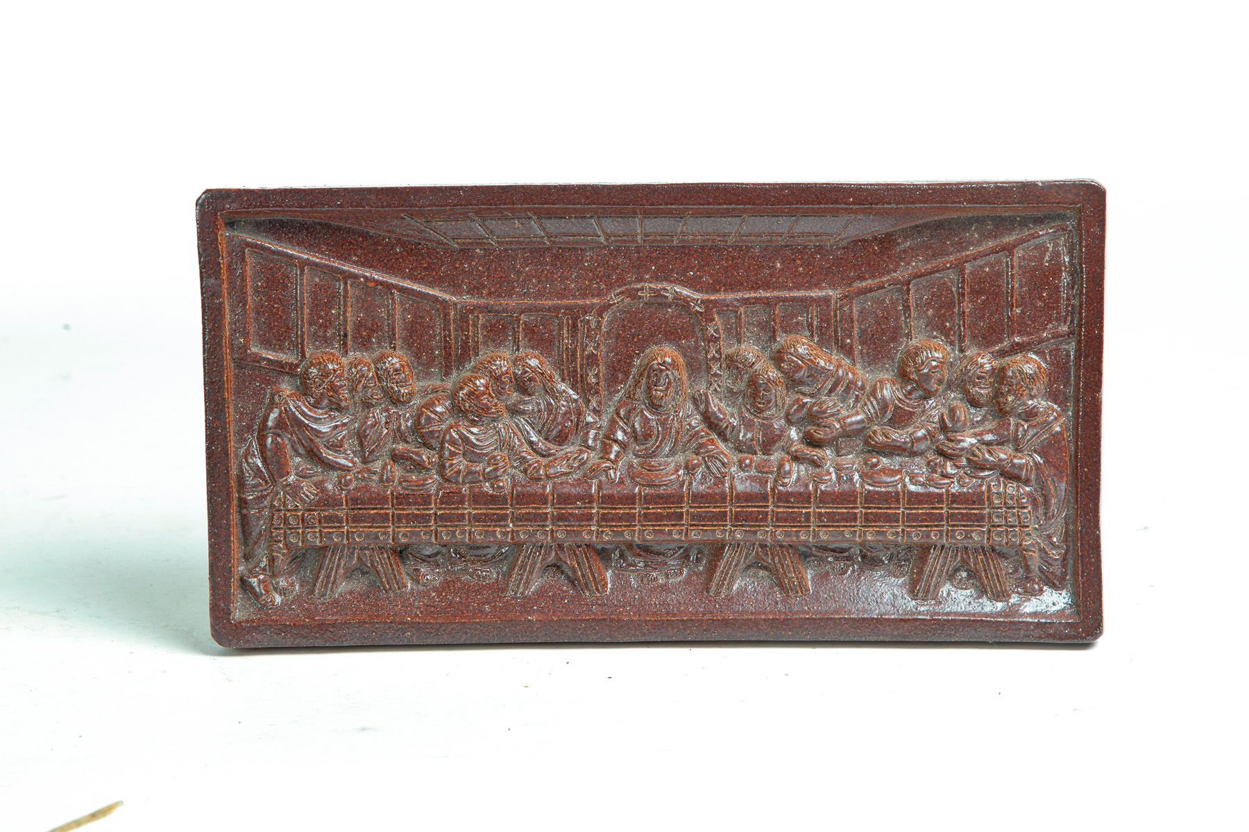 Appraisal: AMERICAN SEWERTILE PLAQUE Twentieth century Relief plaque of the Last