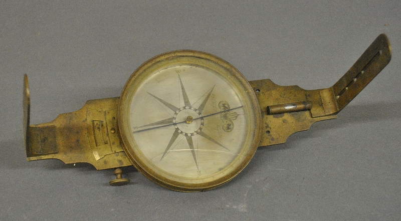 Appraisal: - Brass surveyor s compass signed D Bafsett Fairfield th