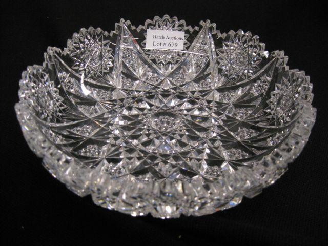 Appraisal: Brilliant Period Cut Glass Dish eight pointed star diameter