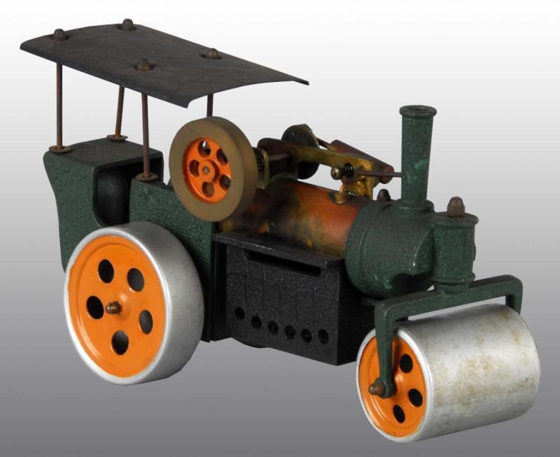 Appraisal: Italian Green GISEA Milano Steam Roller Toy Description This steam