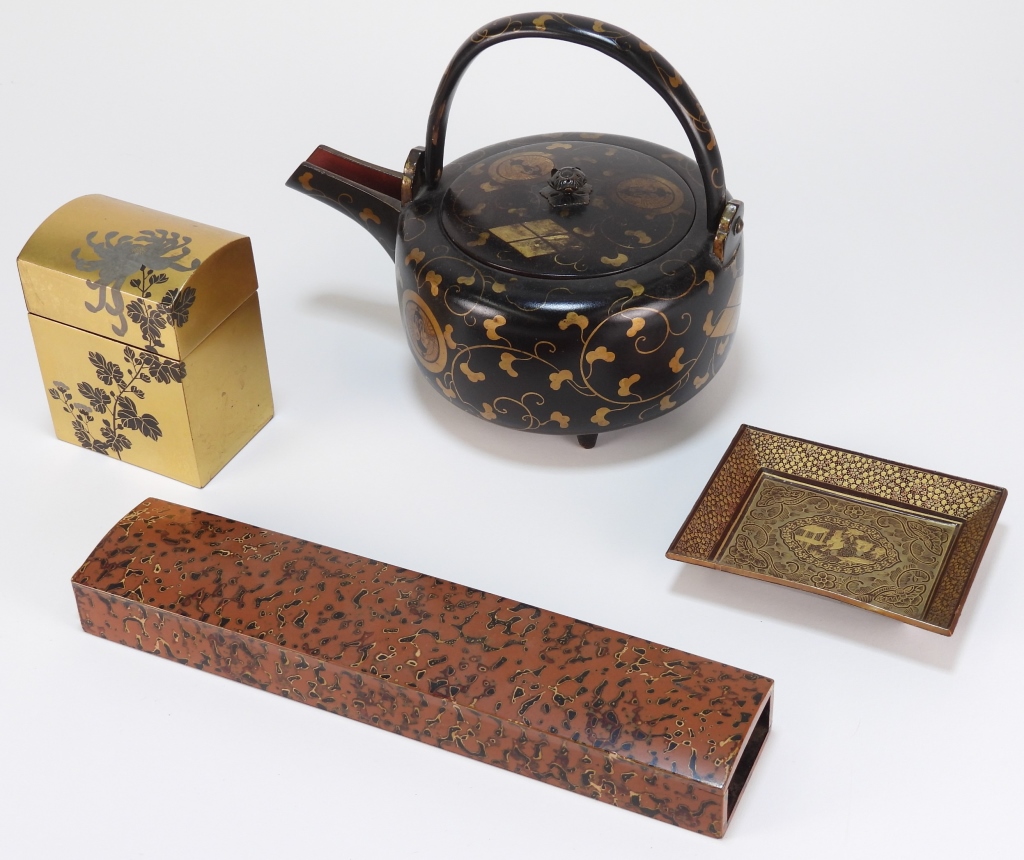 Appraisal: PC CHINESE JAPANESE LACQUER COLLECTION Japan China th- th CenturyIncludes