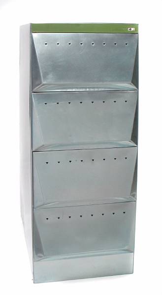 Appraisal: A Borsani steel file cabinet for Olivetti Italy designed height