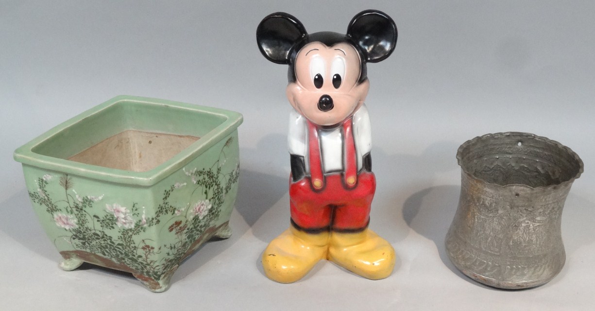 Appraisal: A modern resin Celloplast figure of a standing Mickey Mouse