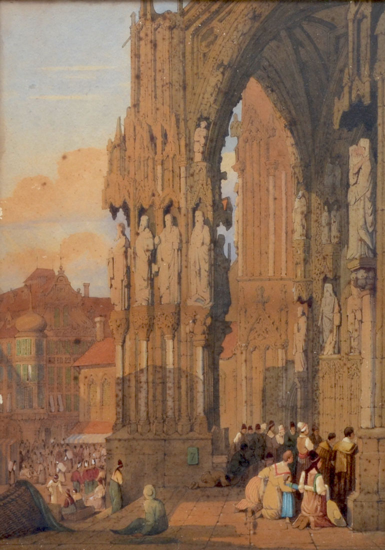 Appraisal: ASHBURNHAM George Percy British - ''The Cathedral of St Peter