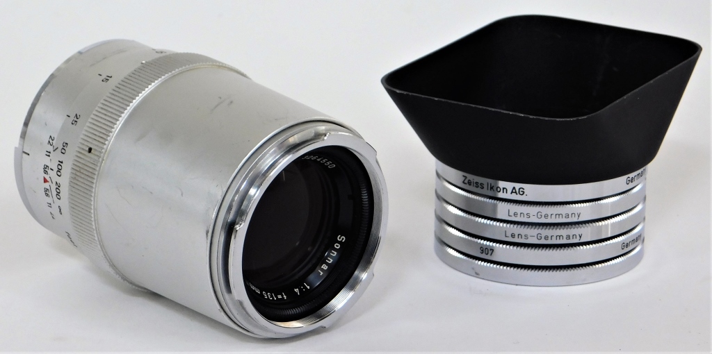 Appraisal: CARL ZEISS SONNAR LENS MM F FOR CONTAREX Carl Zeiss