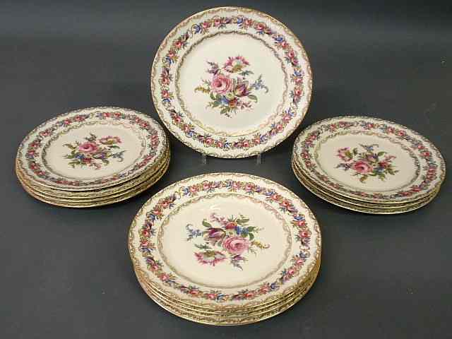 Appraisal: Set of twelve Rosenthal service plates in the Vienna pattern