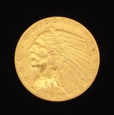 Appraisal: -Gold Quarter Eagle Coin Extra fine - dollar gold coin