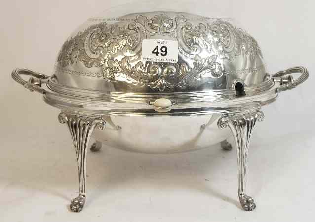 Appraisal: Good Quality Silver Plated Server