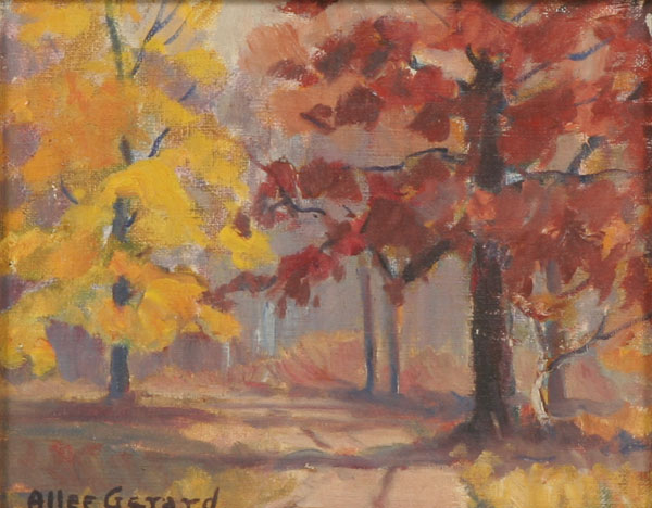 Appraisal: Allee Whittenberger Gerard American - Indiana Fall Landscape Oil on