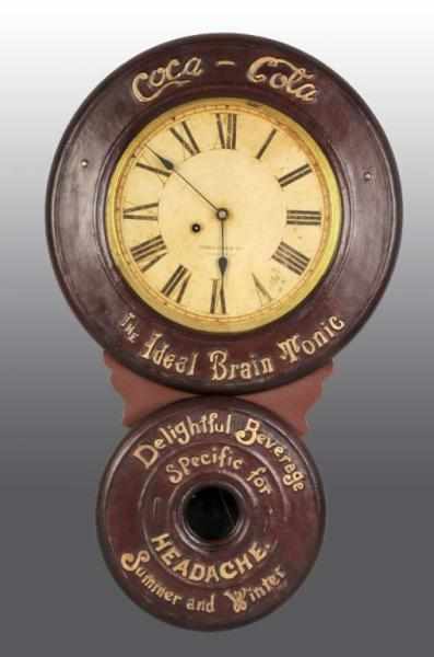 Appraisal: Coca-Cola Baird Clock Description The unusual font used for the