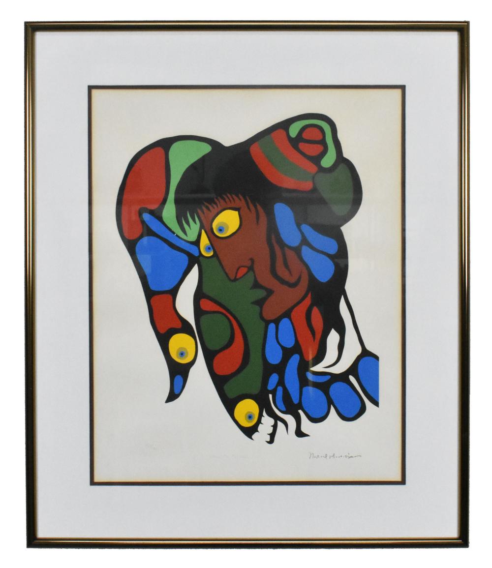 Appraisal: NORVAL MORRISSEAU Canadian - Titled A Child in Astral Plain