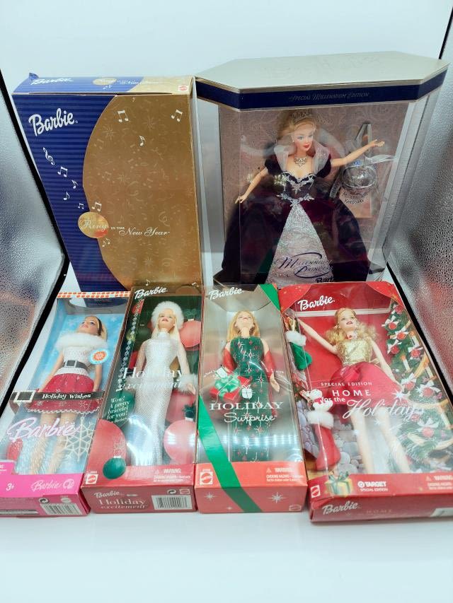 Appraisal: Holiday and New Year Barbie Dolls Includes Millennium Princess Barbie